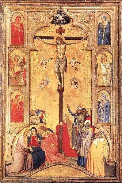 The Crucifixion Oil Painting by Don Silvestro Dei Gherarducci