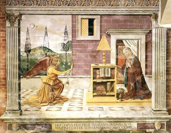 Annunciation Oil Painting by Domenico Ghirlandaio