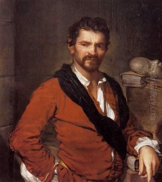 Portrait of Francesco Maria Bruntino Oil Painting by Giuseppe (Fra Vittore Galgario) Ghislandi