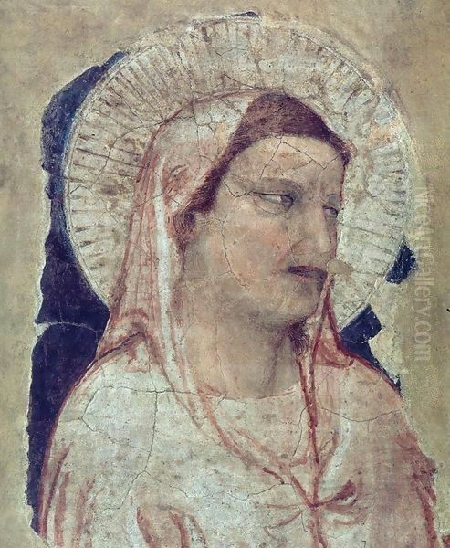 Virgin Mourning Oil Painting by Giotto Di Bondone