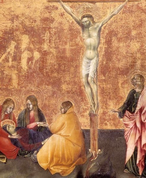 Crucifixion (detail) Oil Painting by Giovanni di Paolo