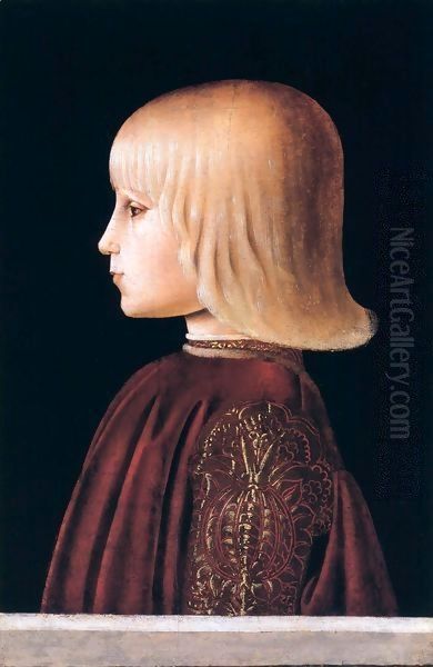 Portrait of a Child Oil Painting by Girolamo Di Giovanni Da Camerino