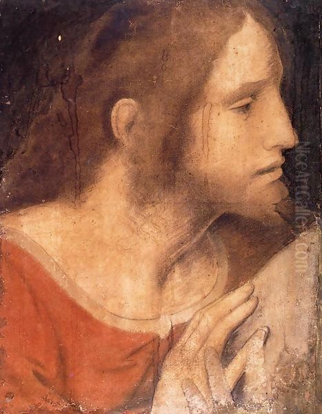 Head of St James the Less Oil Painting by Leonardo Da Vinci