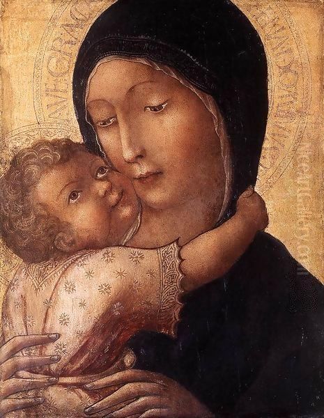 Virgin and Child Oil Painting by Liberale Da Verona