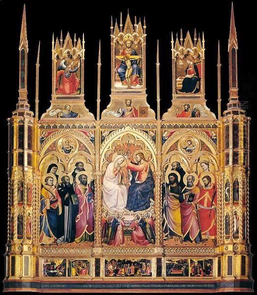 Coronation of the Virgin Oil Painting by Lorenzo Di Nicolo Di Martino