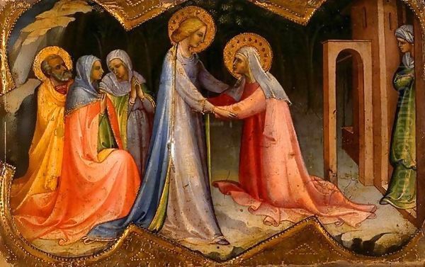 The Visitation Oil Painting by Lorenzo Monaco