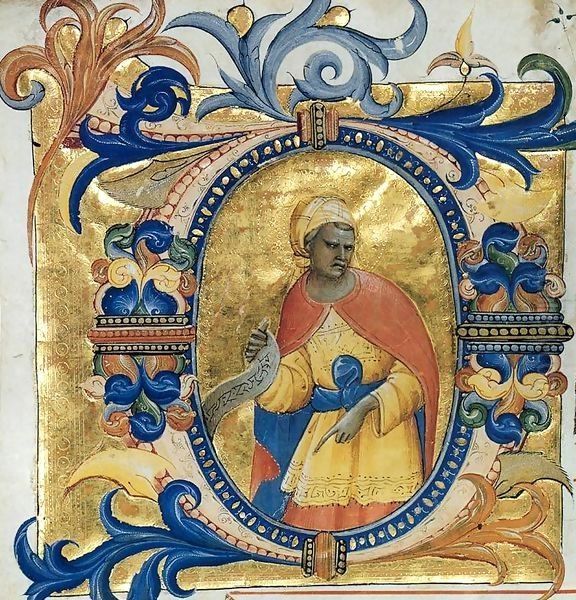 Gradual (Cod. H 74, folio 122v) Oil Painting by Lorenzo Monaco