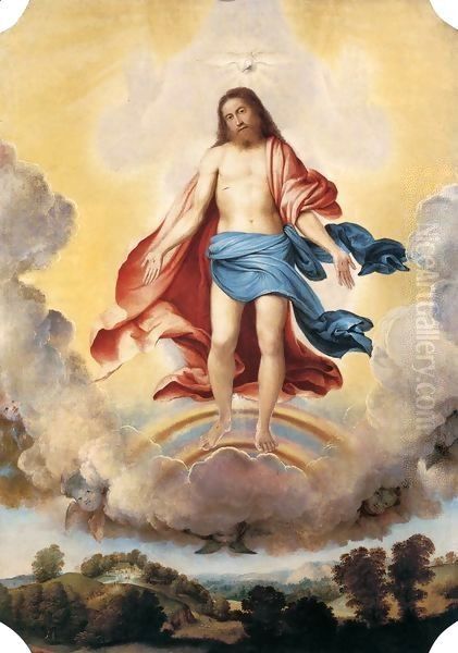 The Trinity Oil Painting by Lorenzo Lotto