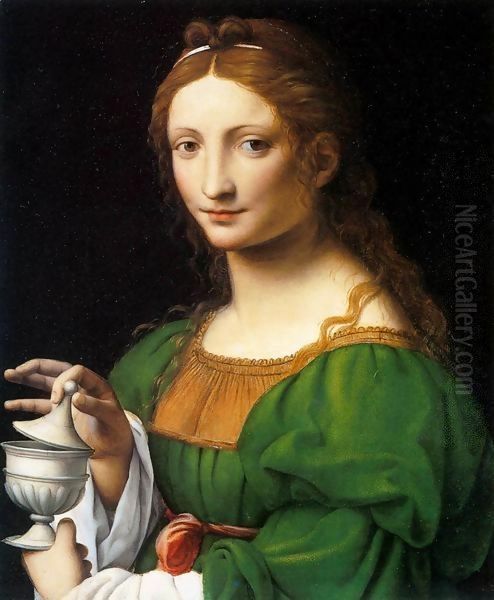 The Magdalen Oil Painting by Bernardino Luini