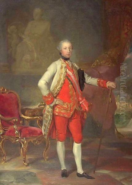 Portrait of Emperor Joseph II Oil Painting by Anton von Maron