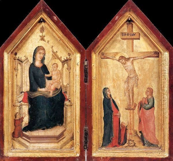 Diptych Oil Painting by Master of the Codex of St. George