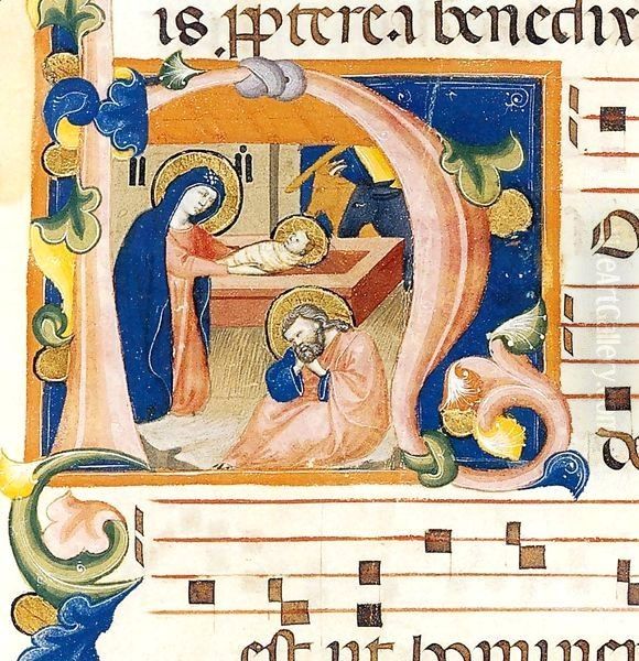 Antiphonary (Folio 32r) by Italian Miniaturist