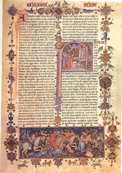 Bible of Matteo di Planisio Oil Painting by Italian Miniaturist