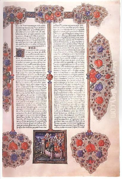 Bible of Borso d'Este Oil Painting by Italian Miniaturist