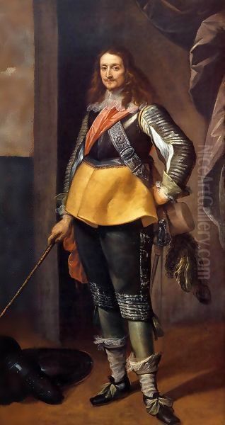 Portrait of a Gentleman in Armour Oil Painting by Carlo Francesco Nuvolone