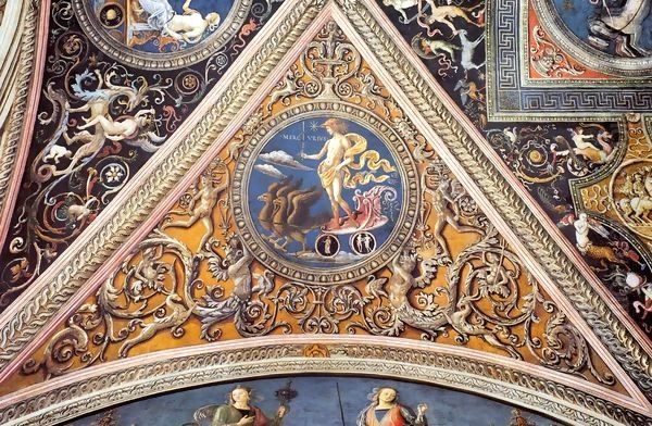 Ceiling decoration (detail) Oil Painting by Pietro Vannucci Perugino