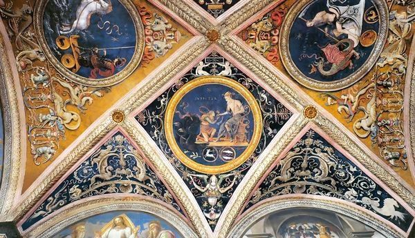 Ceiling decoration (detail) 2 Oil Painting by Pietro Vannucci Perugino