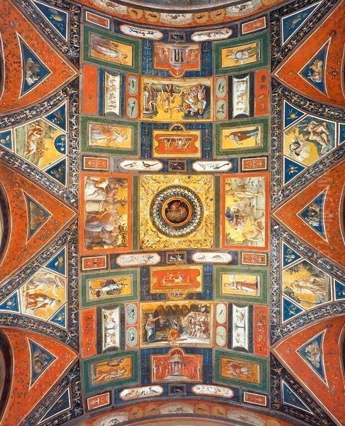 Ceiling decoration (Volta Dorata) Oil Painting by Baldassare Peruzzi