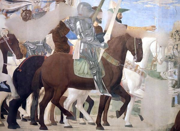 5. Constantine's Victory over Maxentius (detail) Oil Painting by Piero della Francesca