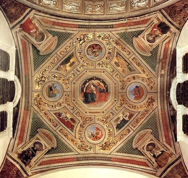 Vault decoration 2 Oil Painting by Bernardino di Betto (Pinturicchio)