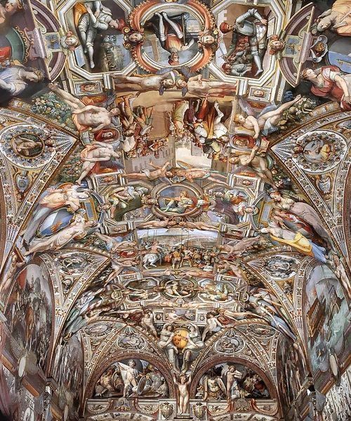 Ceiling decoration Oil Painting by Bernardino Barbatelli Poccetti