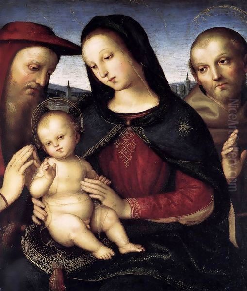 Madonna with Child and Saints Oil Painting by Raphael