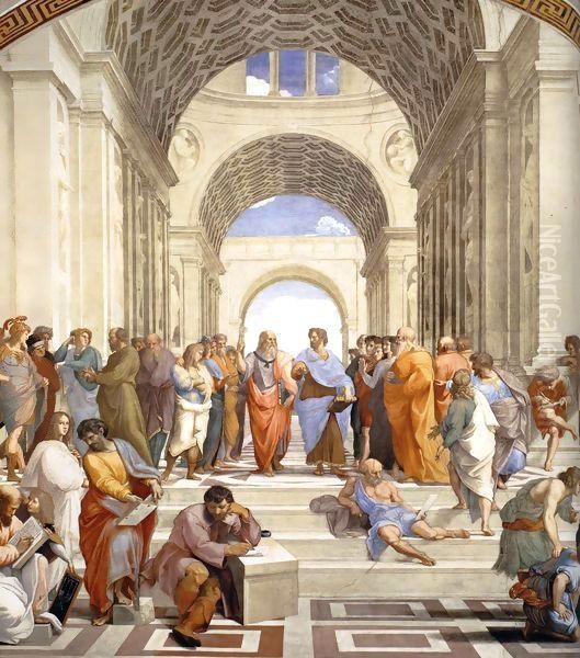 The School of Athens (detail) Oil Painting by Raphael