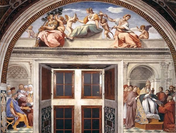 View of the south wall Oil Painting by Raphael