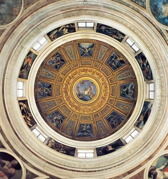 Dome of the Chigi Chapel Oil Painting by Raphael