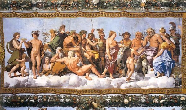 The Council of Gods 2 Oil Painting by Raphael