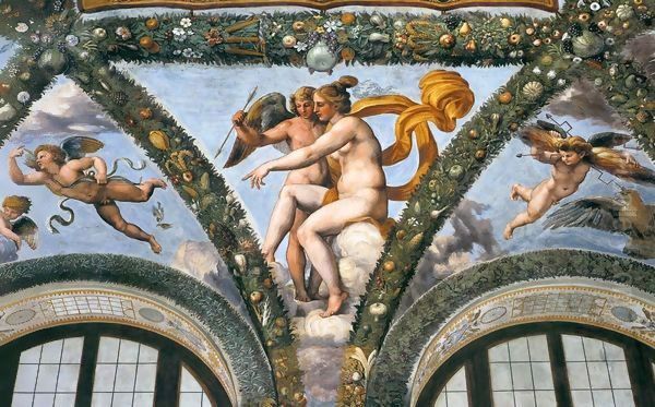 Venus and Cupid Oil Painting by Raphael