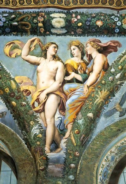 Venus, Ceres and Juno Oil Painting by Raphael