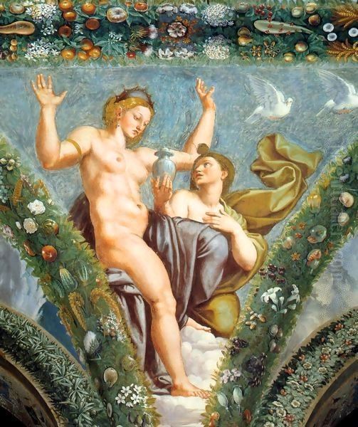 Venus and Psyche Oil Painting by Raphael