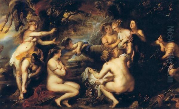 Diana and Callisto 2 Oil Painting by Peter Paul Rubens