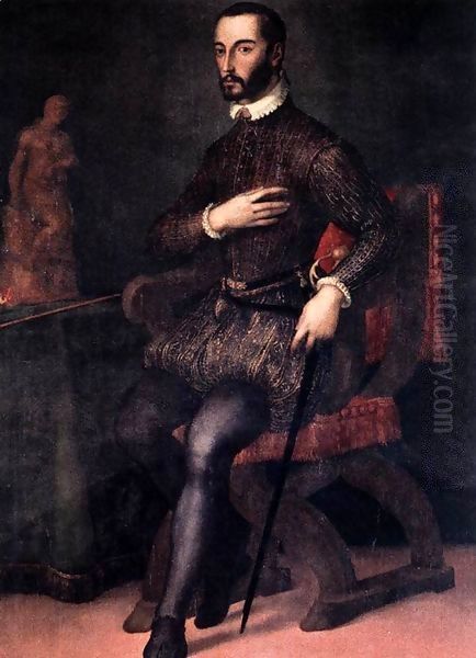 Portrait of Francesco I de' Medici Oil Painting by da San Friano Maso