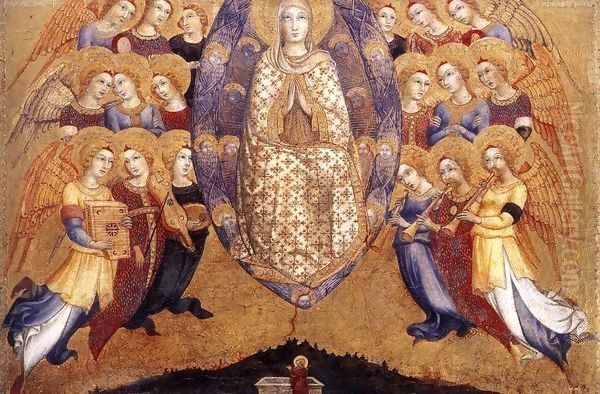 Assumption of the Virgin 2 Oil Painting by Sano Di Pietro