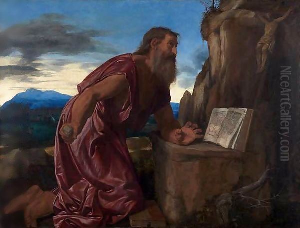 St Jerome Oil Painting by Giovanni Girolamo Savoldo