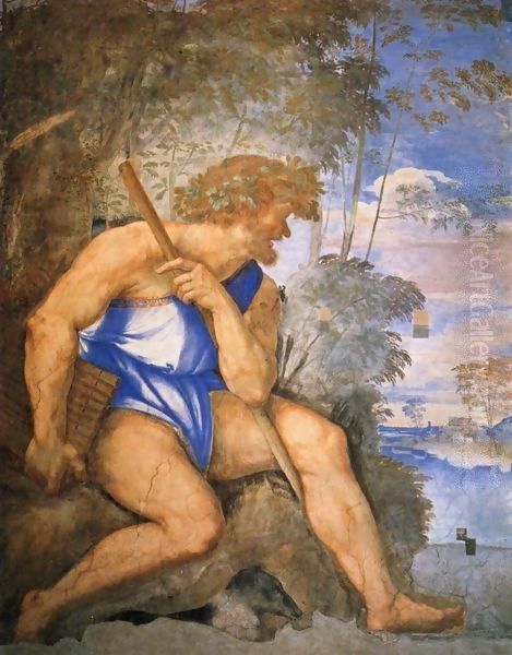 Polyphemus Oil Painting by Sebastiano Del Piombo