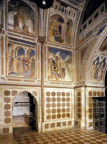 View of the Chapel of St Martin Oil Painting by Simone Martini