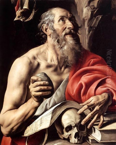 St Jerome Oil Painting by Tanzio da Varallo