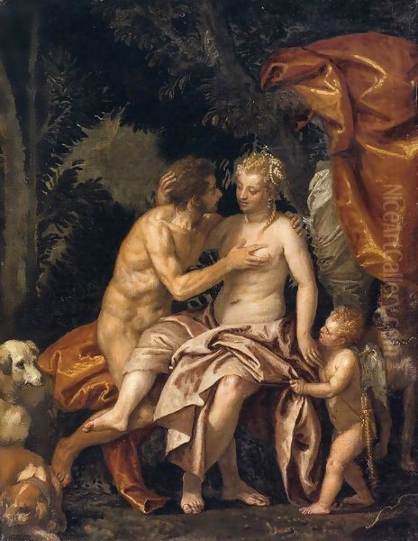 Venus and Adonis 2 Oil Painting by Paolo Veronese (Caliari)