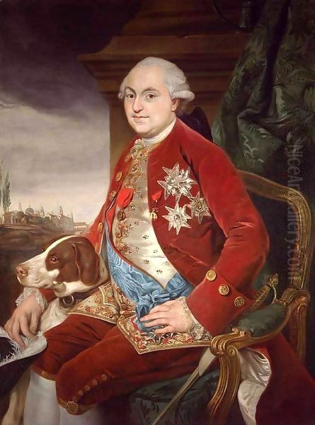 Portrait of Don Ferdinando di Borbone, Duke of Parma Oil Painting by Johann Zoffany