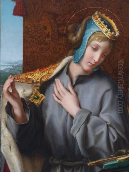 Saint Agnes of Bohemia Oil Painting by Anonymous Artist