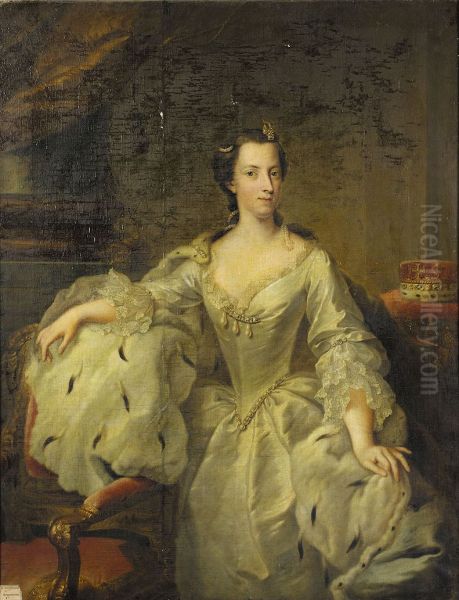 Portrait Von Prinzessin Maria Oil Painting by Johann Heinrich The Elder Tischbein