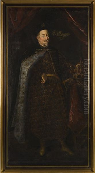 Portrait Of Matthias, Holy Roman Emperor, King Of Germany (1557 - 1619) Oil Painting by Hans Von Aachen