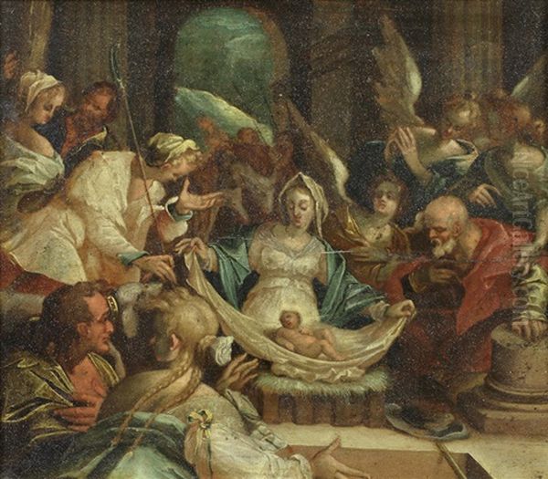 The Adoration Of The Shepherds Oil Painting by Hans Von Aachen