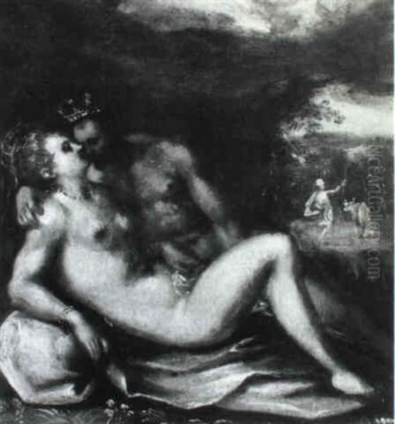 Venus And Mars Oil Painting by Hans Von Aachen