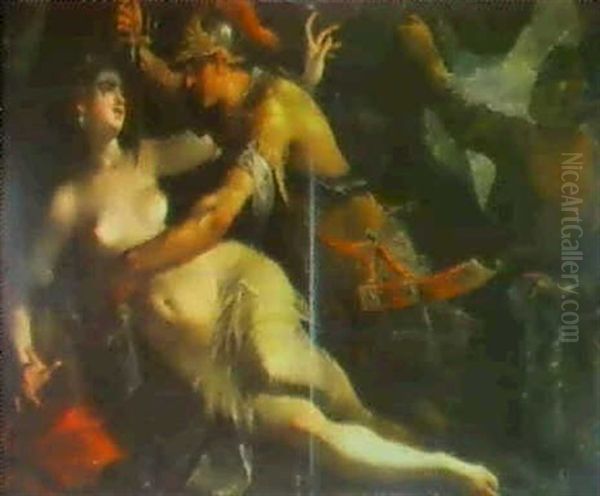 Tarquinius Und Lucretia Oil Painting by Hans Von Aachen