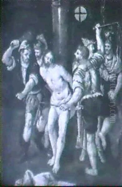 The Flagellation Of Christ Oil Painting by Hans Von Aachen