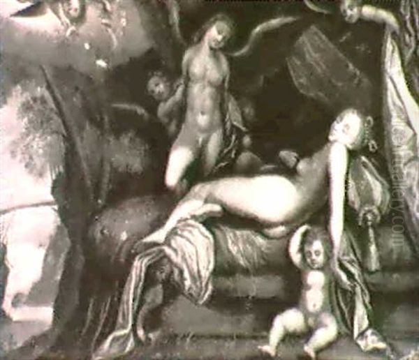 Venus Endormi Oil Painting by Hans Von Aachen